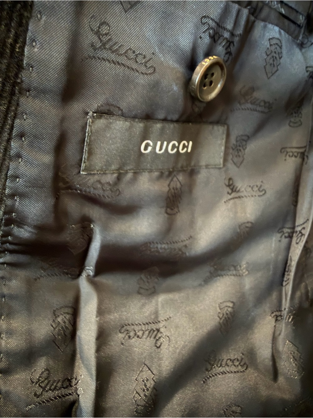 Gucci Black Tailored Corduroy Blazer - Picture 2 of 10